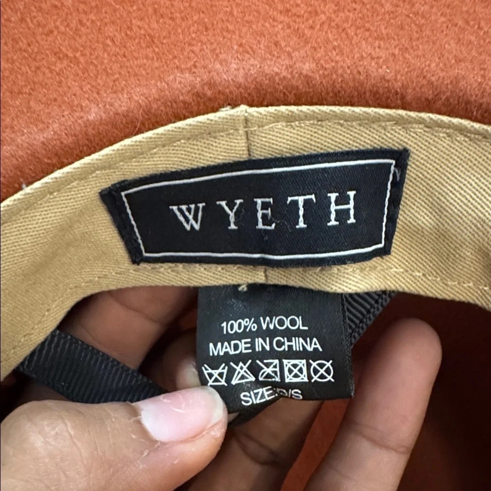 WYETH 100% wool orange rust hat - Picture 5 of 11